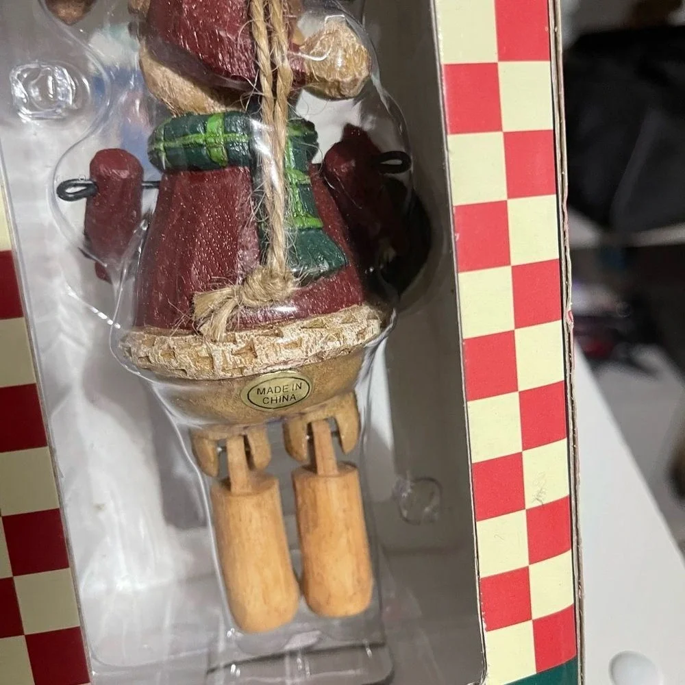 Woodlook Ornament Reindeer Nutcracker Set Christmas Holiday‎ Decor